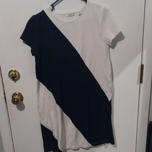 Liz Claiborne Navy and White Top